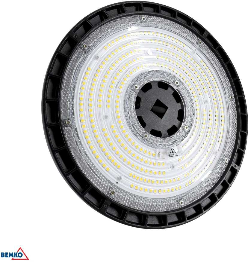Bemko 200W LED UFO šviestuvas PARIT, juodas, 4000K, IP65, 90°, DALI