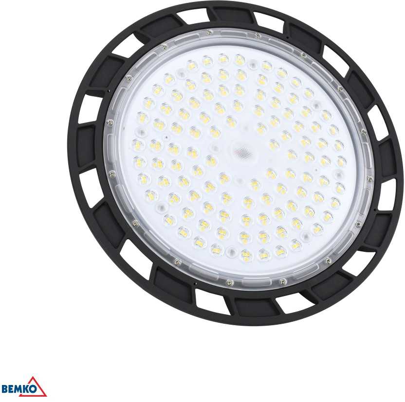 200W LED UFO šviestuvas PARIT, juodas, 4000K, IP65, 90°