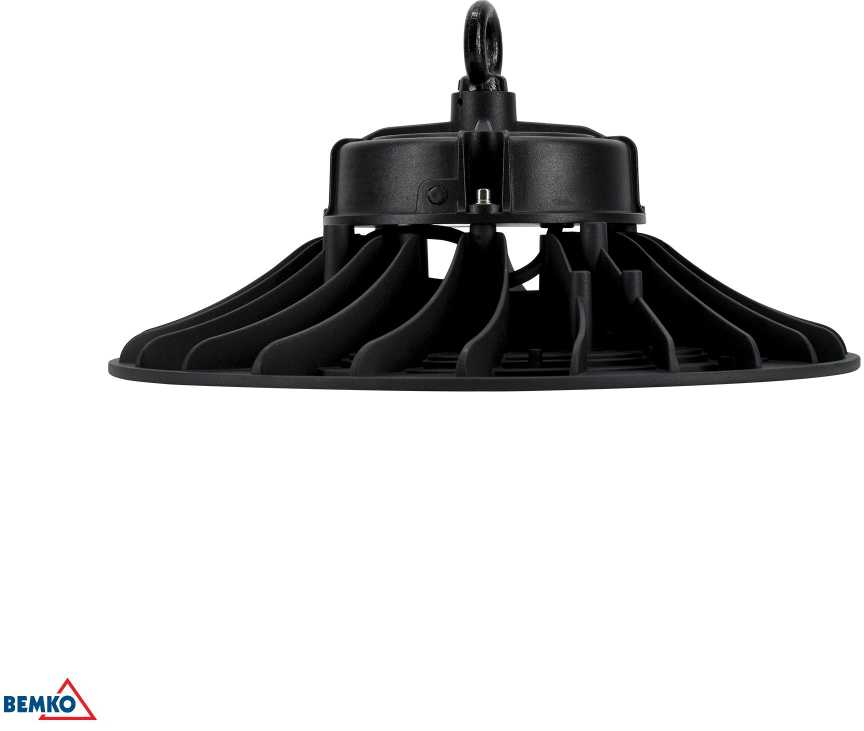 200W LED UFO šviestuvas PARIT, juodas, 4000K, IP65, 90°