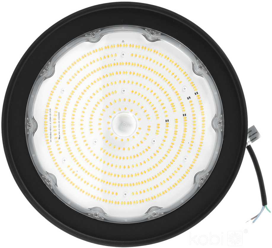 200W LED UFO šviestuvas RIO, juodas, 4000/5000K, IP66
