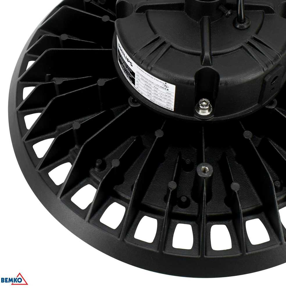 Luxmena 200W LED UFO šviestuvas ULTRAS, juodai pilkos sp., 4000K, IP65