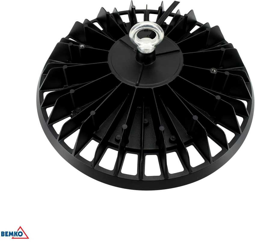 200W LED UFO šviestuvas VOYAGER, juodas, 4000K, IP65, 120°