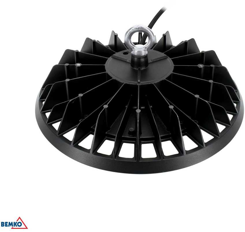 200W LED UFO šviestuvas VOYAGER, juodas, 4000K, IP65, 120°