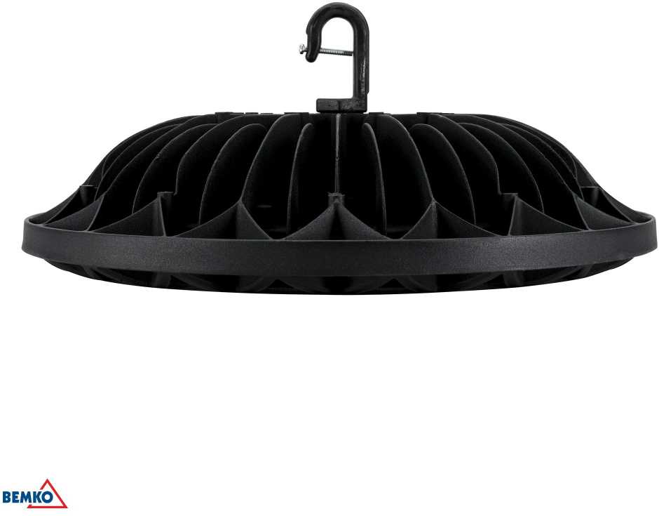 Bemko 200W LED UFO šviestuvas VOYAGER, juodas, 4000K, IP65, 110°