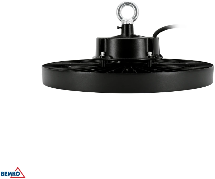 Bemko 200W LED UFO šviestuvas VOYAGER, juodas, 4000K, IP65, 120°