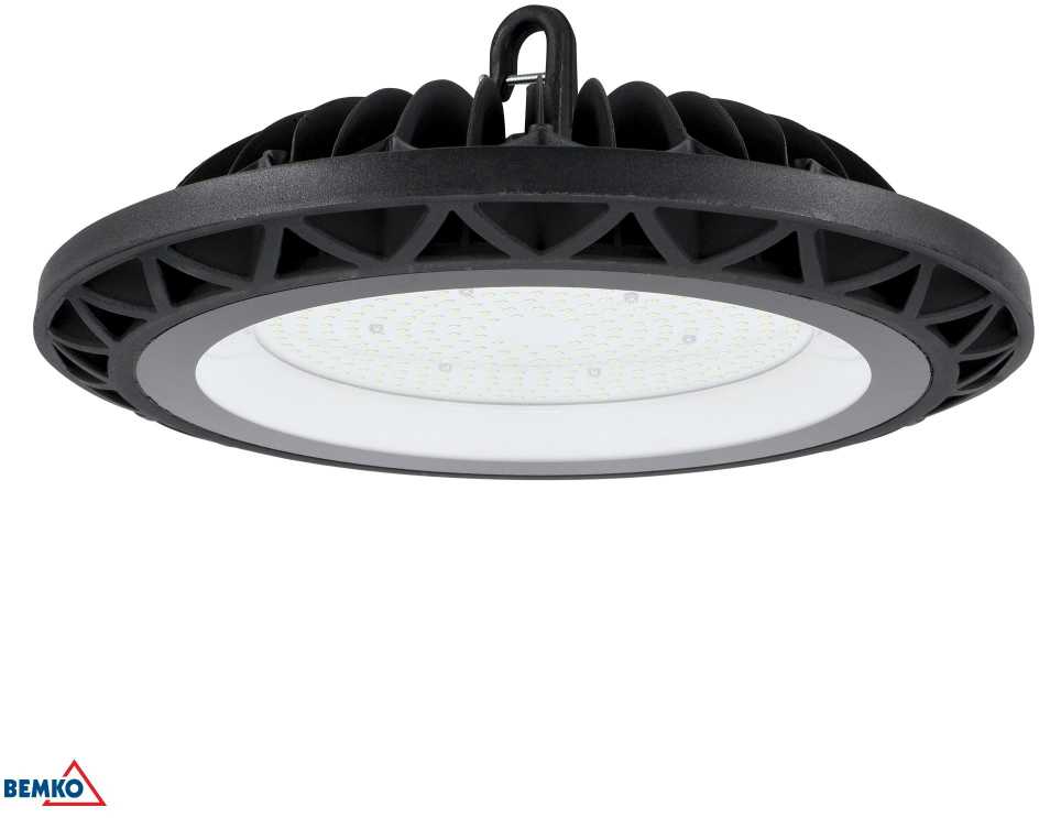 Bemko 200W LED UFO šviestuvas VOYAGER, juodas, 4000K, IP65, 110°