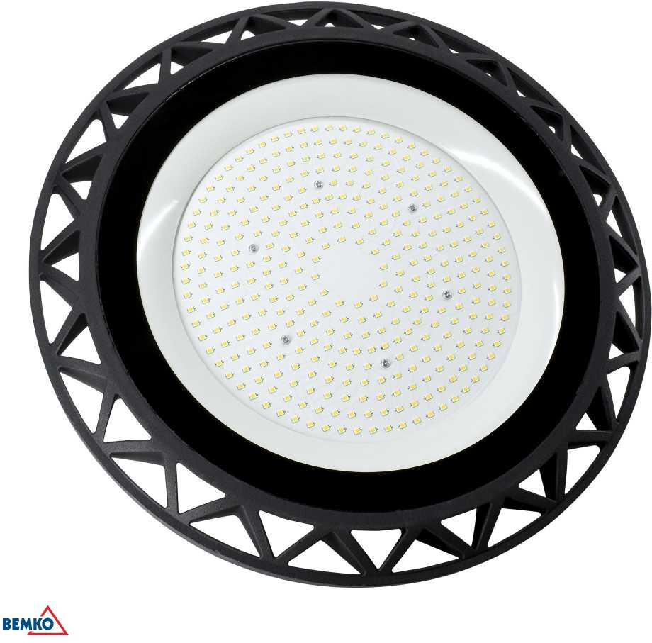 Bemko 200W LED UFO šviestuvas VOYAGER, juodas, 4000K, IP65, 110°