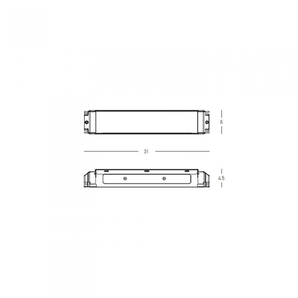 200W magnetinės sistemos ZAMBELIS MAGNETIC ULTRA SLIM maitinimo šaltinis, 48V, DALI, 23134
