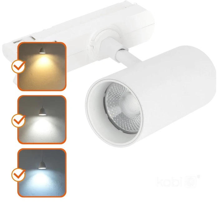 20W akcentinis šviestuvas į 3 fazių bėgelius LED NEXTRACK CORE, baltas, 3000/4000/5000K, 36°