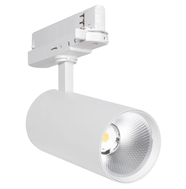 20W LED akcentinis šviestuvas į 3 fazių bėgelius TRACKLIGHT SPOT, baltas, 4000K, 24°