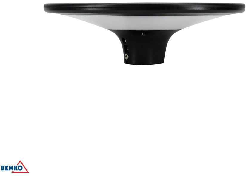 Bemko 20W LED gatvės šviestuvas su saulės baterija, juodas, 4000K, IP65