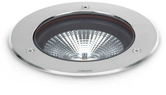 20W LED įleidžiamas į žemę šviestuvas CNC 150, pilkas, 3000K, 32°