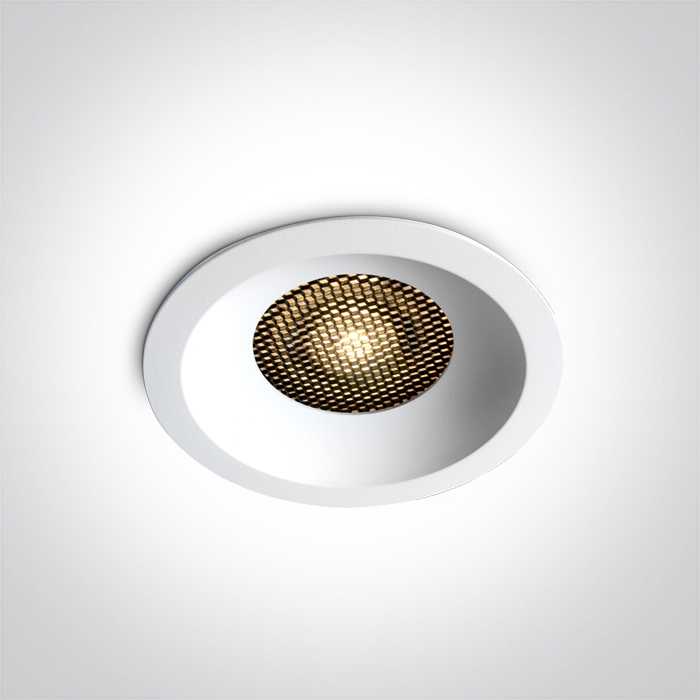 20W LED įleidžiamas šviestuvas, baltas, 3000/3500/4000K, su filtru nuo akinimo, 10120DH/W/V