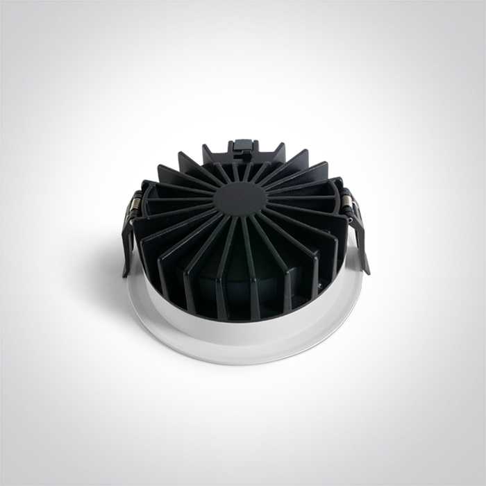 20W LED įleidžiamas šviestuvas, baltas, 3000/3500/4000K, su filtru nuo akinimo, 10120DH/W/V