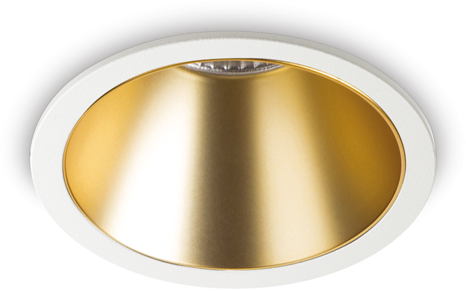20W LED įleidžiamas šviestuvas GAME, baltos/aukso sp., 3000K, 341422