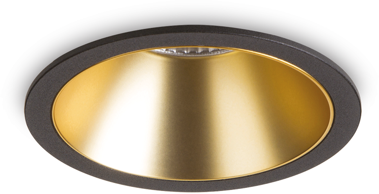 20W LED įleidžiamas šviestuvas GAME, juodos/aukso sp., 2700K, 341385