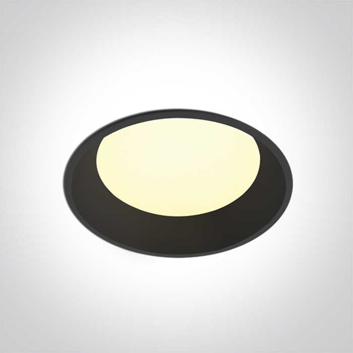 20W LED įleidžiamas šviestuvas, juodas, 3000/4000/5000K, IP65, 10120FD/B/V