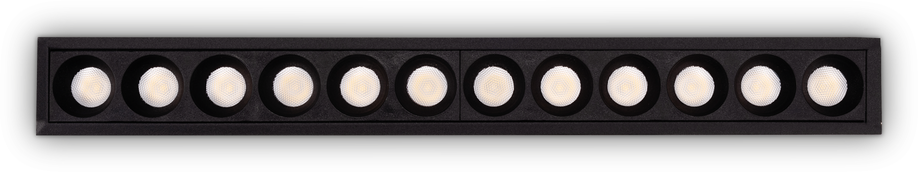 20W LED įleidžiamas šviestuvas LIKA, juodas, 2700K, 341682