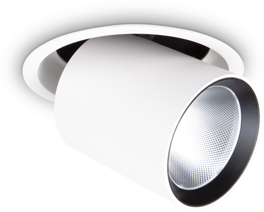20W LED įleidžiamo montavimo šviestuvas NOVA, baltas, 3000K, reguliuojamas, 364407