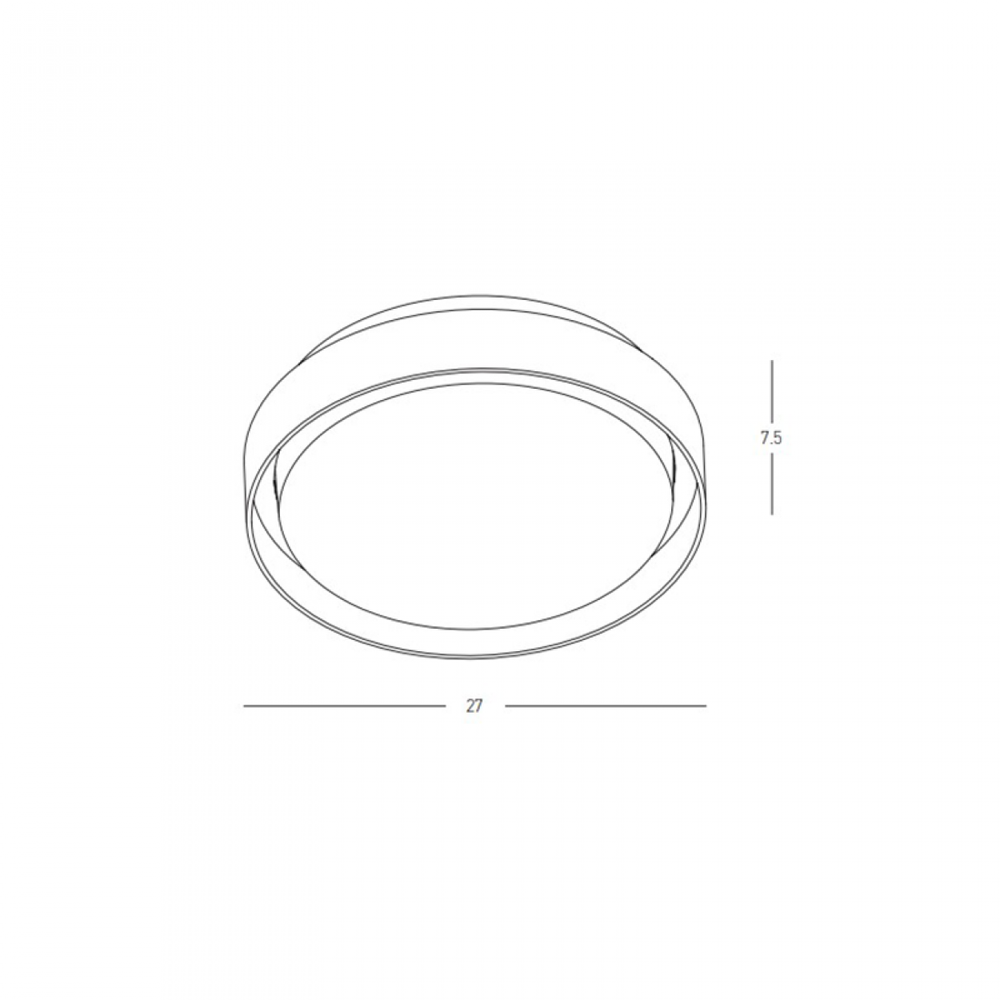 20W LED lauko plafonas, baltas, 3000K, IP65, E326