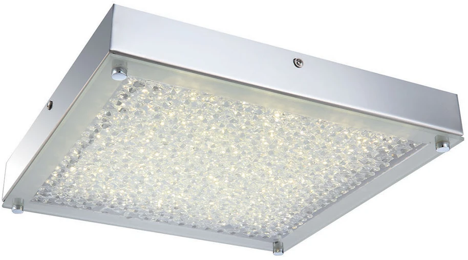 20W LED lubinis šviestuvas ADAM SQUARE, chromo/baltos sp., 4000K