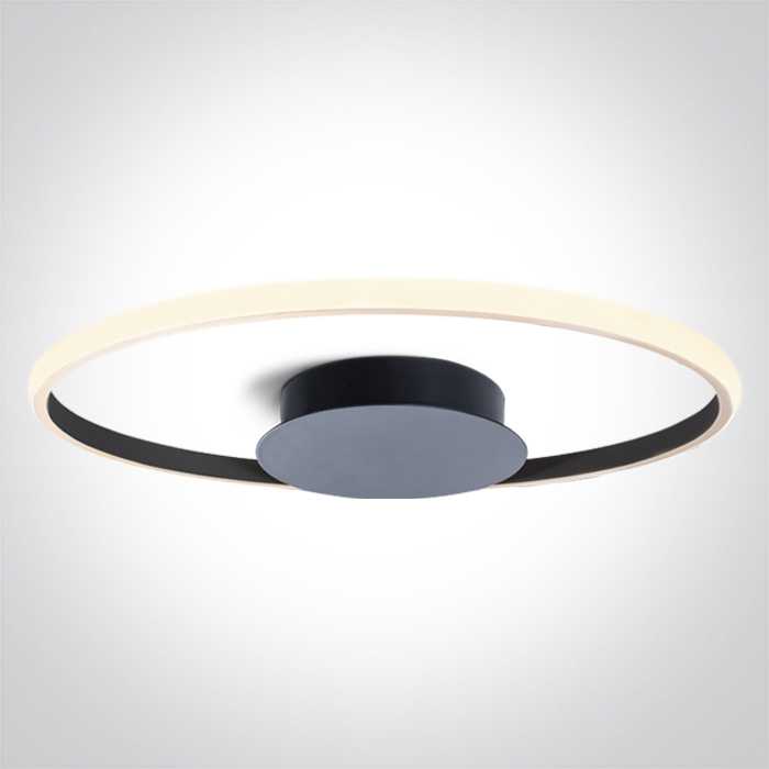 20W LED lubinis šviestuvas, juodas, 3000K, dimeriuojamas, 63154B/B/W