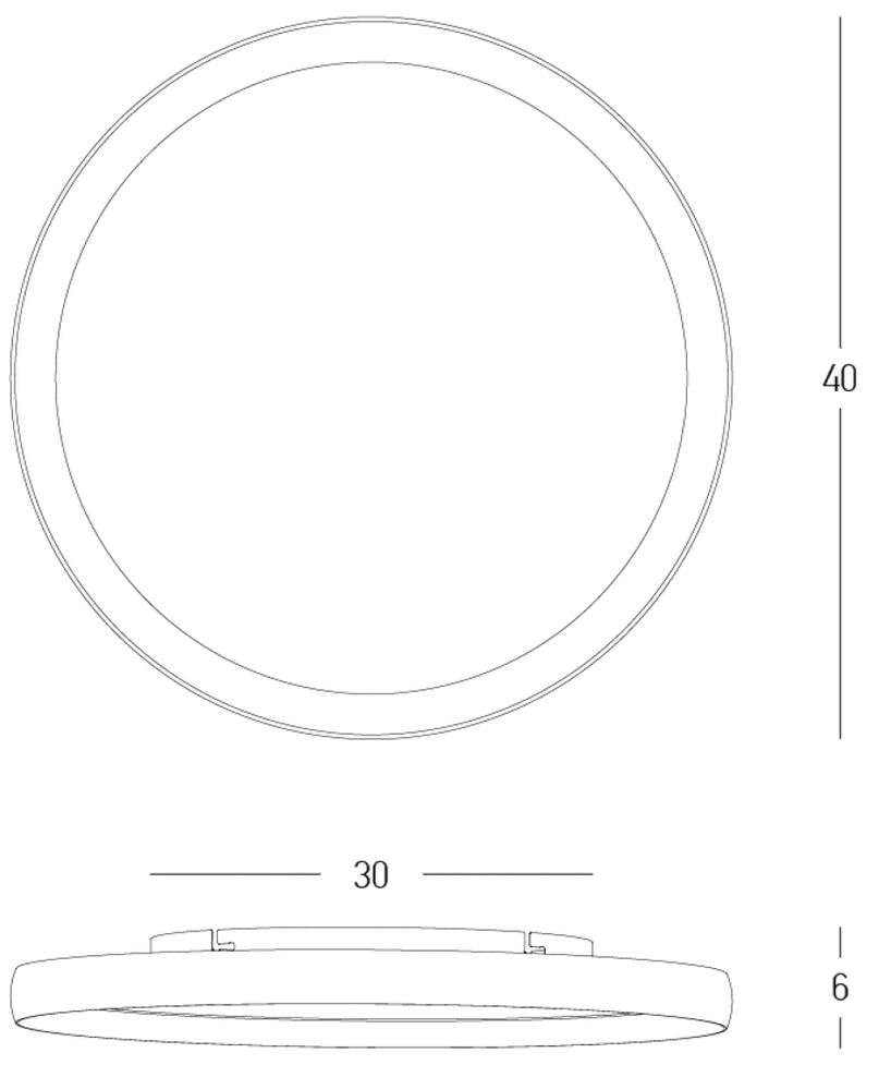 20W LED lubinis šviestuvas, juodos/aukso sp., 2700/3000/4000K, dimeriuojamas, 25186