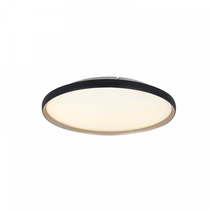 20W LED lubinis šviestuvas, juodos/aukso sp., 2700/3000/4000K, dimeriuojamas, 25186