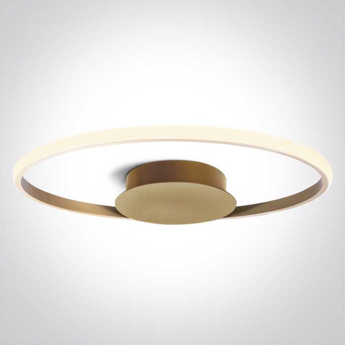 20W LED lubinis šviestuvas, šampano sp., 3000K, dimeriuojamas, 63154B/CH/W