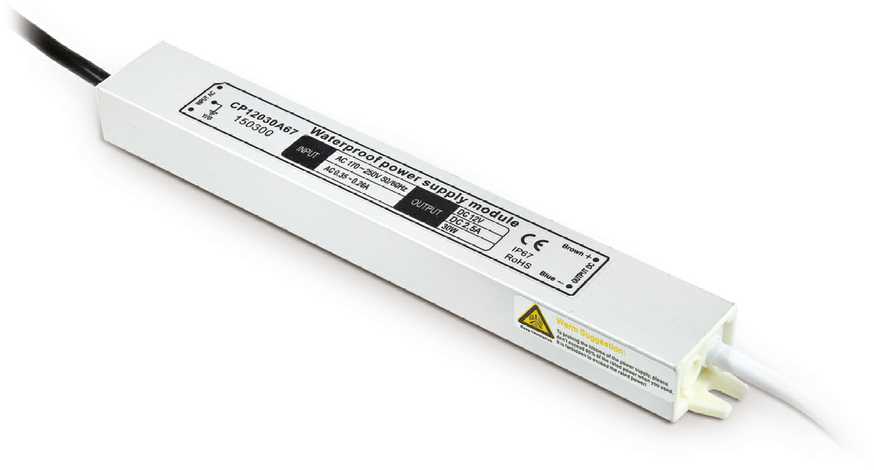 20W LED maitinimo šaltinis, 1,67A 12V IP67