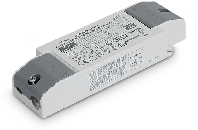 20W LED maitinimo šaltinis INFINITY, 150/250mA, PUSH/DALI, 370156