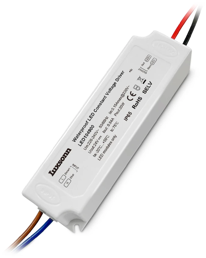 20W LED maitinimo šaltinis LUXSONN, 24V, IP65