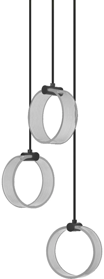 Osram 20W LED pakabinamas šviestuvas CIRCLE, juodas, 3000/4200/6500K