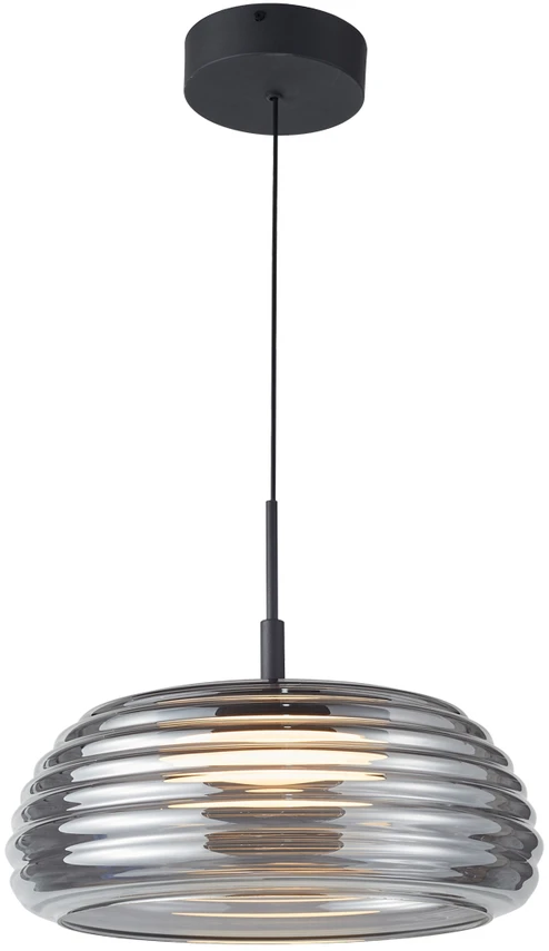 20W LED pakabinamas šviestuvas LOCULI, juodos/dūmų sp., 3000K, dimeriuojamas