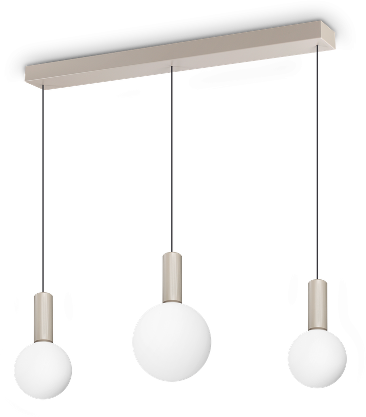 20W LED pakabinamas šviestuvas ODEON, pilkos/baltos sp., 3000K, 349213