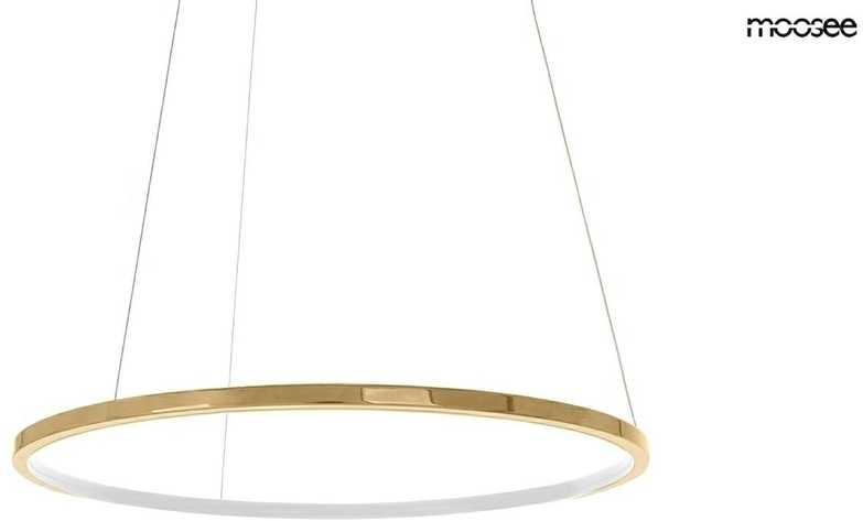 20W LED pakabinamas šviestuvas RING SLIM 40, aukso sp., 3000K, su nuotolinio valdymo pulteliu, dimeriuojamas