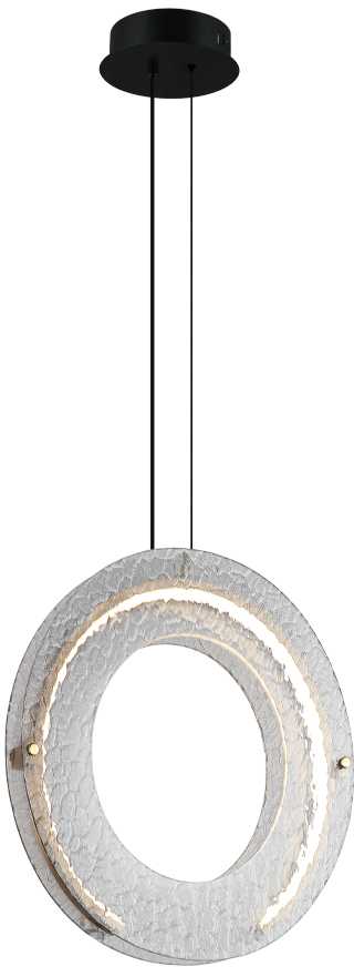 20W LED pakabinamas šviestuvas TAMARA, juodos ir bronzos sp. korpusu/dūmų sp. stiklas, 3000K, 4322700
