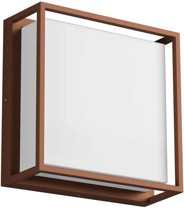 20W LED paviršinis lauko šviestuvas QUADRIS, rūdžių sp., 3000K, IP54, 90566
