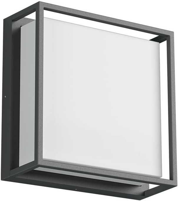 20W LED paviršinis lauko šviestuvas QUADRIS, tamsiai pilkas, 3000K, IP54, 90565