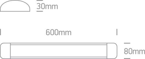 20W LED paviršinis linijinis šviestuvas, baltas, 4000K, 38120L/W/C