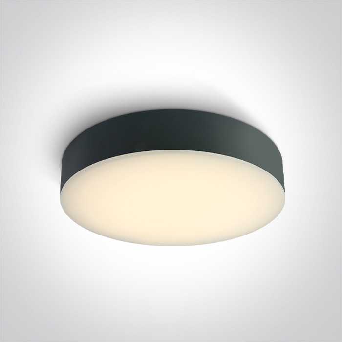 Lubinis šviestuvas 20W LED plafonas, antracito sp., 3000/4000/6500K, 67498/AN/V