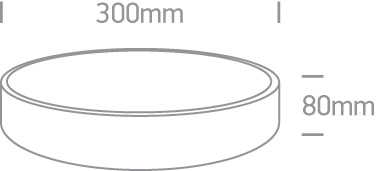 Lubinis šviestuvas 20W LED plafonas, baltas, 3000K, 62118D/W/W