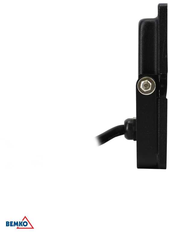 20W LED prožektorius KASTEL, juodas, 4000K, IP65, 120°