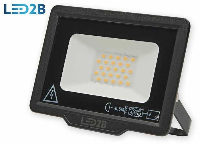 20W LED prožektorius MH, juodas, 4000K