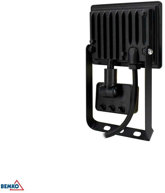 Kafler 20W LED prožektorius su judesio davikliu KASTEL, juodas, 6500K, IP65