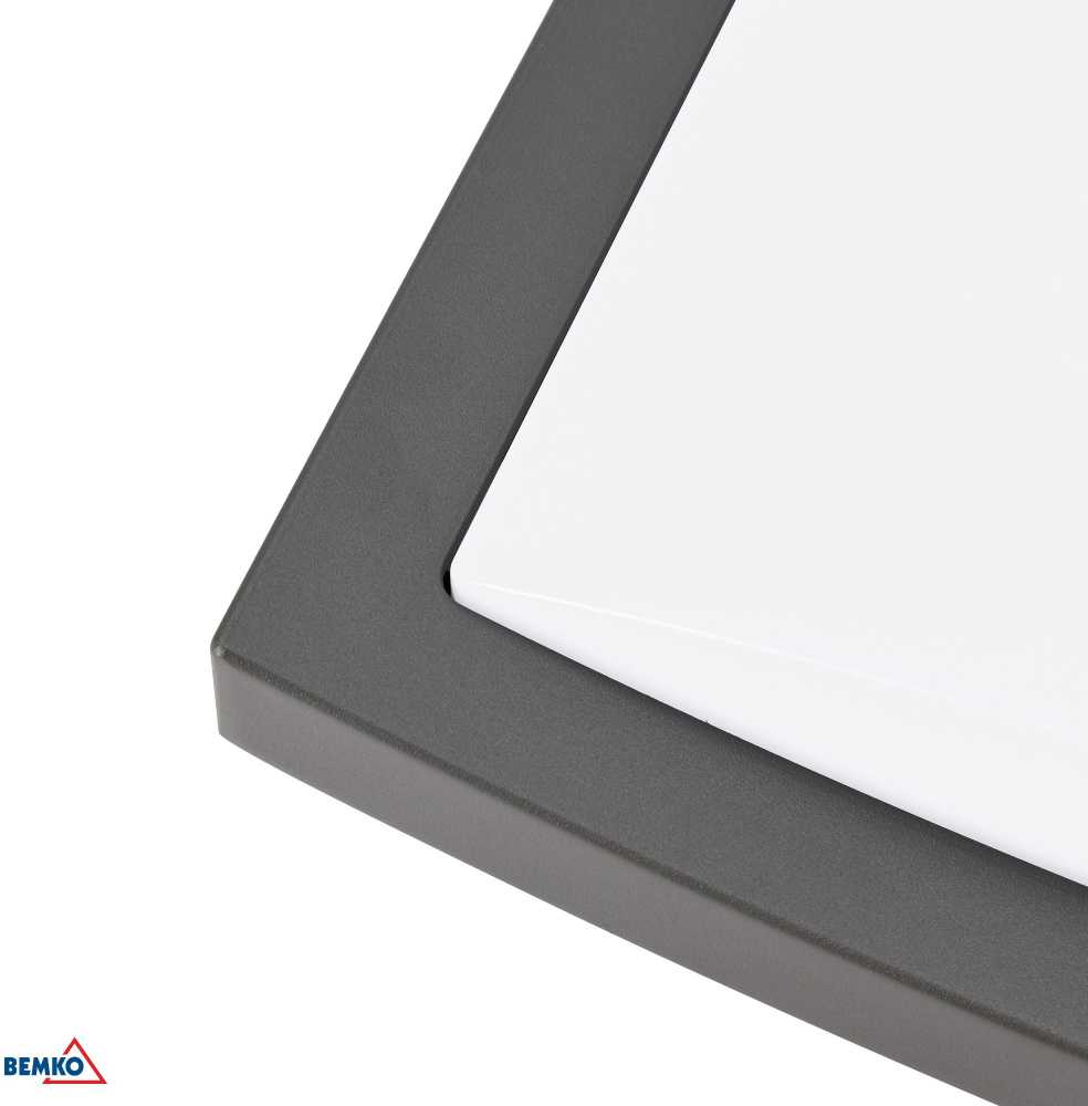 Sieninis šviestuvas Bemko 20W LED sieninis fasado šviestuvas VALANT, grafito sp., 3000K, IP65