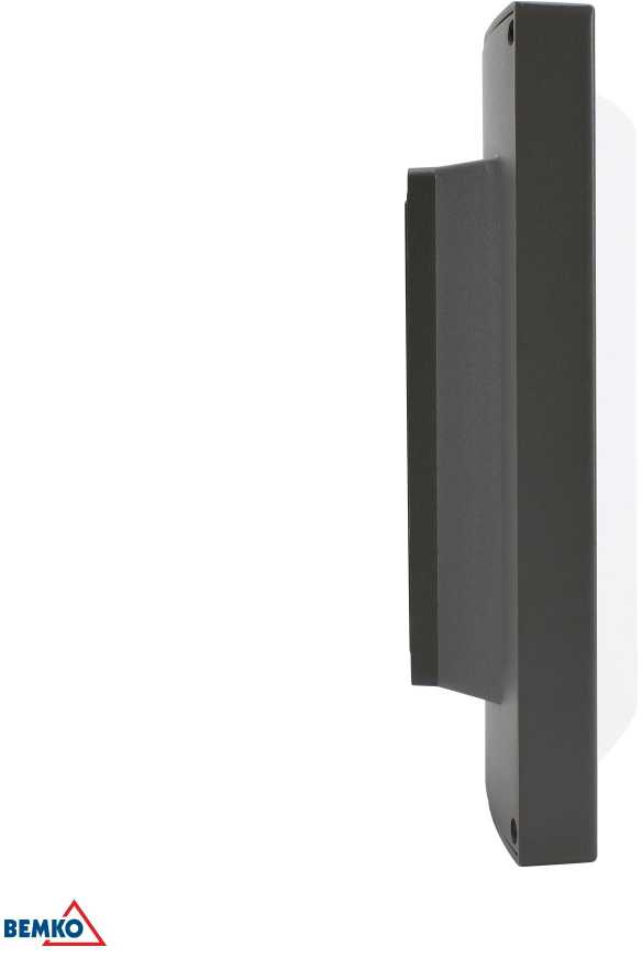 Sieninis šviestuvas Bemko 20W LED sieninis fasado šviestuvas VALANT, grafito sp., 3000K, IP65