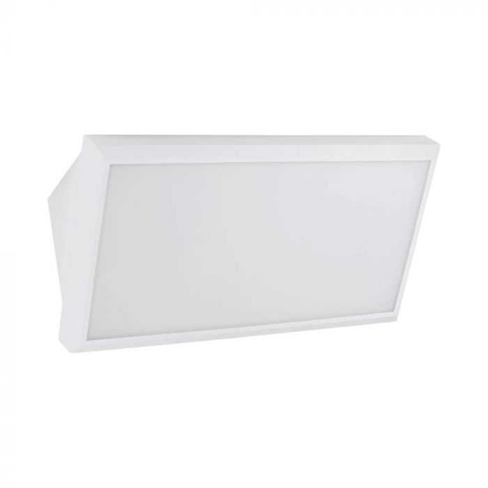 Sieninis šviestuvas V-tac 20W LED sieninis lauko šviestuvas, baltas, 3000K