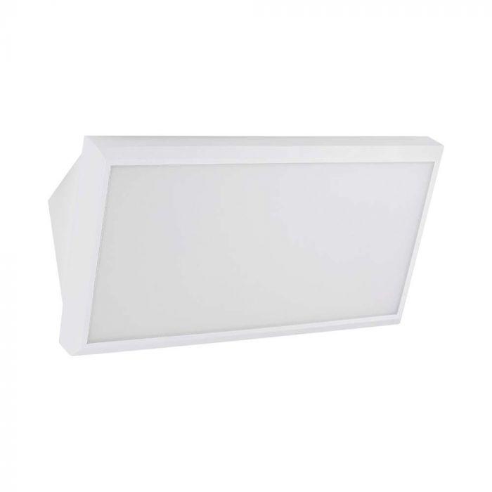Sieninis šviestuvas V-tac 20W LED sieninis lauko šviestuvas, baltas, 3000K
