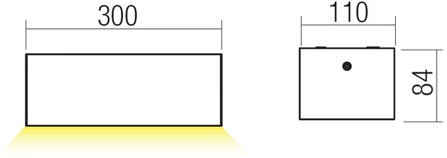 Sieninis šviestuvas 20W LED sieninis lauko šviestuvas LIMAS, juodas, 2700/3000K, IP65, DALI, 91230-DALI